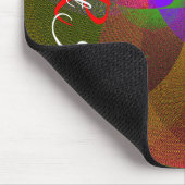 Citrus Color Blend Geometric Mouse Pad Muismat (Hoek)