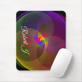 Citrus Color Blend Geometric Mouse Pad Muismat