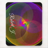 Citrus Color Blend Geometric Mouse Pad Muismat (Voorkant)