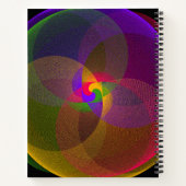Citrus Color Blend Geometric Spiral Notebook Notitieboek (Achterkant)