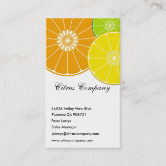 Citrus Company Visitekaartje