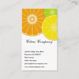 Citrus Company Visitekaartje