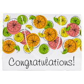 Citrus Congratulations! cadeautaszak groot Cadeauzakje (Achterkant)