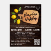 Citrus Cooking Script Acryl Bord (Voorkant)