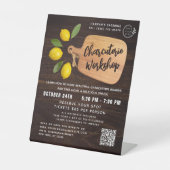 Citrus Cooking Script Reclamebord Met Voetstuk (Voorkant)