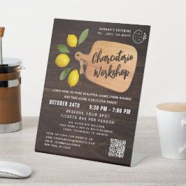 Citrus Cooking Script Reclamebord Met Voetstuk