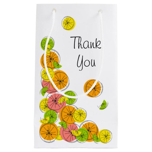 Citrus Corner Dank u geschenkzak klein Cadeauzakje (Voorkant)