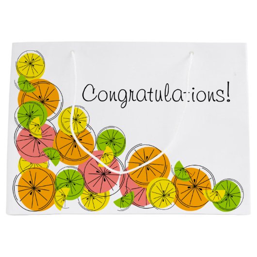 Citrus Corner Text cadeau grote zak Groot Cadeauzakje (Voorkant)