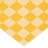 Citrus cream checkered board pattern tafelkleed (Gekanteld)