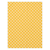 Citrus cream checkered board pattern tafelkleed (Voorkant)