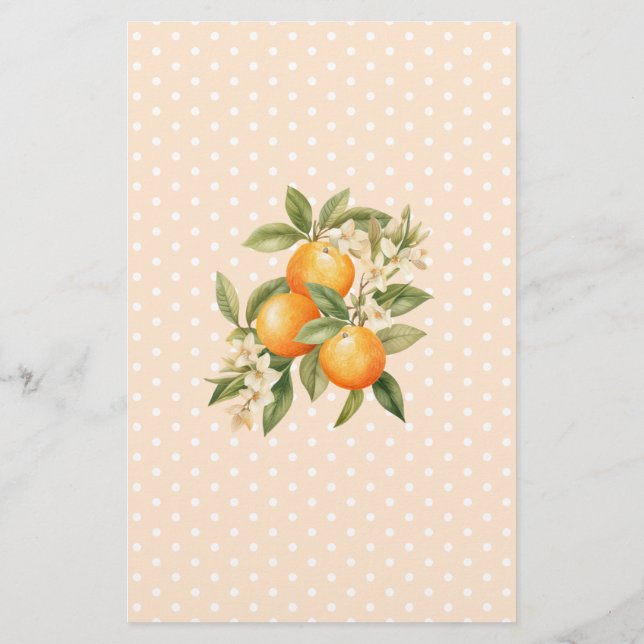 Citrus cutie baby naam race baby shower spel (Achterkant)