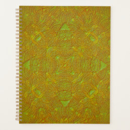 Citrus Damask Mandala Map Map Binder Planner