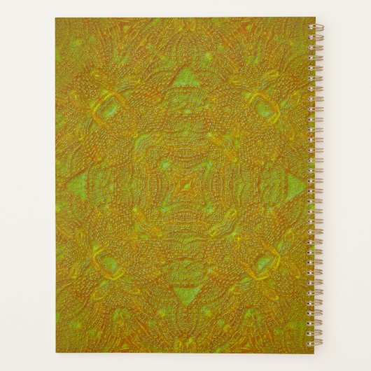 Citrus Damask Mandala Map Map Binder Planner (Achterkant)
