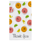 Citrus Dank u geschenkzak klein Klein Cadeauzakje (Achterkant)