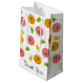 Citrus Dank u geschenkzak klein Klein Cadeauzakje (Achterkant Gekanteld)
