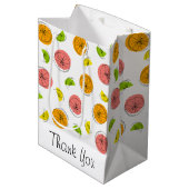 Citrus Dank u geschenkzak medium Cadeauzakje (Voorkant Gekanteld)