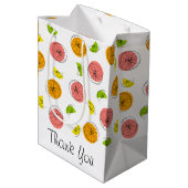 Citrus Dank u geschenkzak medium Cadeauzakje (Achterkant Gekanteld)