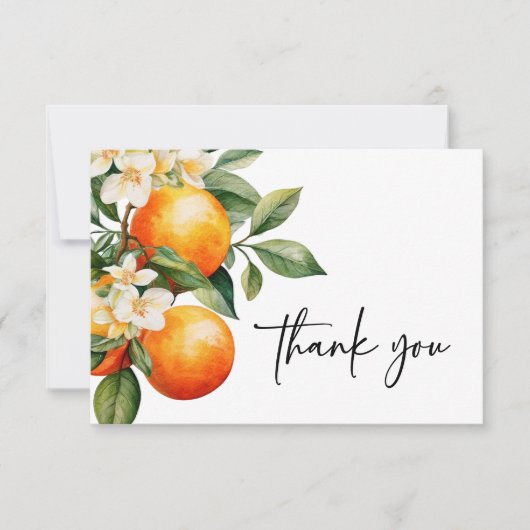 Citrus Dank u kaart Sinaasappels Cutie Clementine (Voorkant)