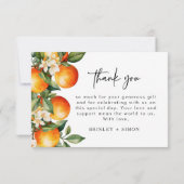 Citrus Dank u kaart Sinaasappels Cutie Clementine (Achterkant)