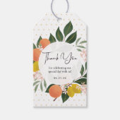 Citrus dank u Label Cadeaulabel (Voorkant)