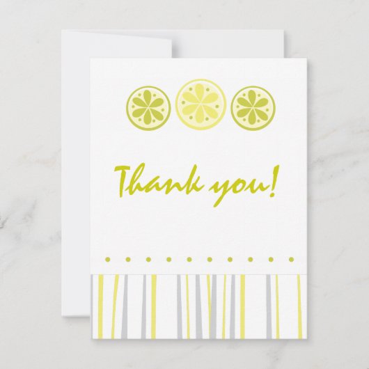 Citrus Dank u wel Bedankkaart (Voorkant)