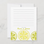 Citrus Dank u wel Bedankkaart (Achterkant)