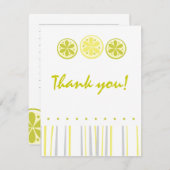Citrus Dank u wel Bedankkaart (Voorkant / Achterkant)