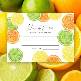 Citrus - Date night ideeën  Datum jar Informatiekaartje