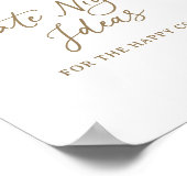 Citrus Datum Nacht Ideeën Vrijgezellenfeest Teken Poster (Hoek)