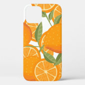 Citrus Delight: Oranje fruitpatroon Case-Mate iPhone Case (Achterkant)