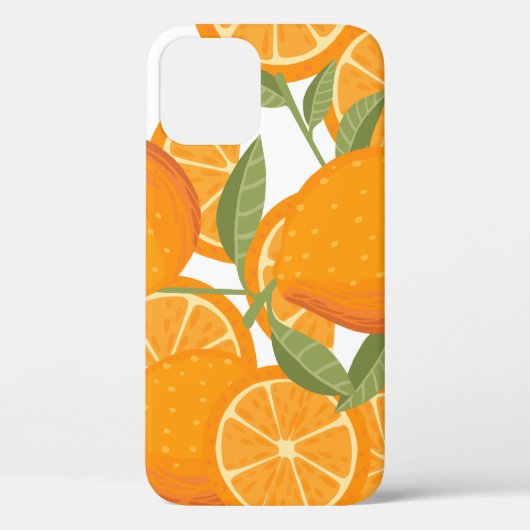 Citrus Delight: Oranje fruitpatroon Case-Mate iPhone Case (Achterkant)