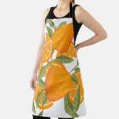 Citrus Delight: Oranje fruitpatroon Schort (Insitu)