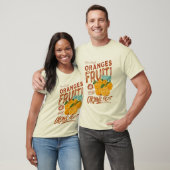 "Citrus Delight" – Organic Orange Retro Tee T-shirt (Unisex)