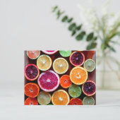 Citrus Dream Lemon Limoen Oranje Fruit Briefkaart (Staand voorkant)