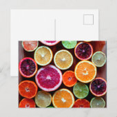 Citrus Dream Lemon Limoen Oranje Fruit Briefkaart (Voorkant / Achterkant)