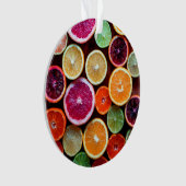 Citrus Dream Lemon Limoen Oranje Fruit Ornament (voorkant)