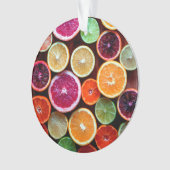 Citrus Dream Lemon Limoen Oranje Fruit Ornament (voorkant)