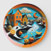 Citrus Dreamscape Grote Klok (Voorkant)