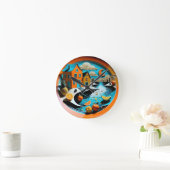 Citrus Dreamscape Ronde Klok (Huis)