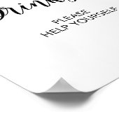 Citrus Drink Table Party Sign Citrus Poster (Hoek)