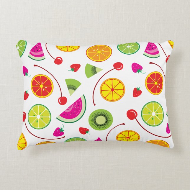 Citrus en bessen accent kussen (Voorkant)