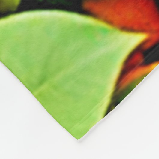 Citrus en bladeren Graphic Fleece Deken (Hoek)