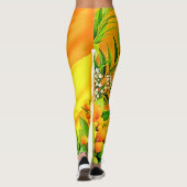 Citrus en bladeren Graphic Leggings (Achterkant)