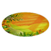 Citrus en bladeren Graphic Snijplank (Hoek)