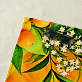 Citrus en bladeren Graphic Strandlaken (In situ)