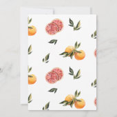 Citrus en groen Bridal Brunch uitnodiging (Achterkant)