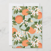 Citrus en Mint bruiloft uitnodiging (Achterkant)