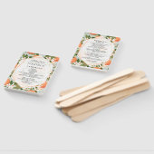 Citrus en Mint Trouwprogramma Hand Fans Handwaaier (Niet-gemonteerd)