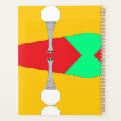 Citrus en Obelisque Hard Hoesje Gold Planner (Achterkant)