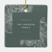 Citrus en specerijen | Foto van Elegant Keramisch Ornament (Achterkant)